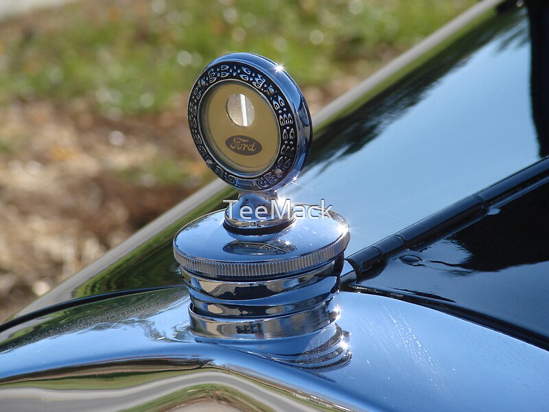 "Ford Model A Radiator Cap by Boyce MotoMeter" Photographic Prints by