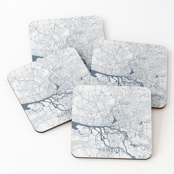 Item preview, Hamburg City Map of Germany - Coastal designed and sold by deMAP.