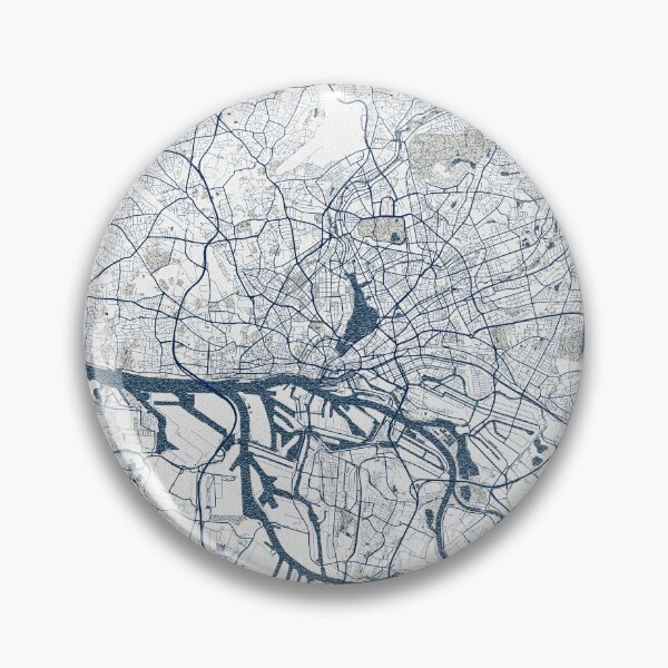 Item preview, Hamburg City Map of Germany - Coastal designed and sold by deMAP.
