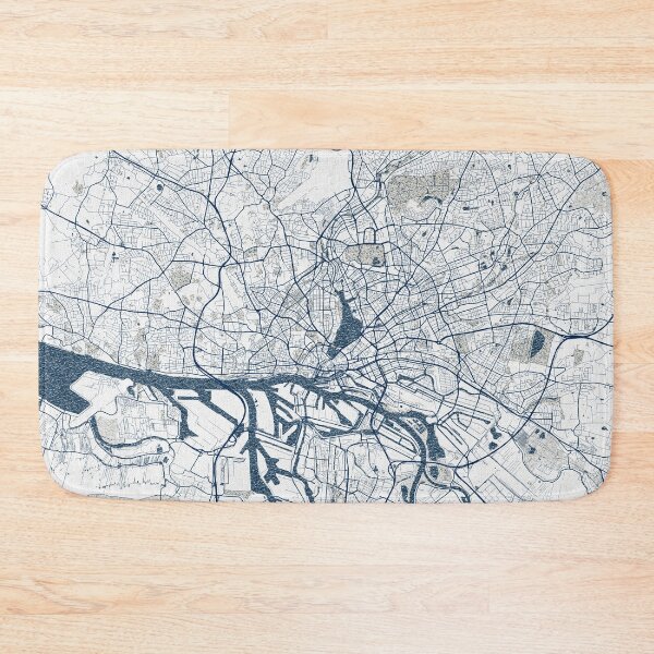 Item preview, Hamburg City Map of Germany - Coastal designed and sold by deMAP.