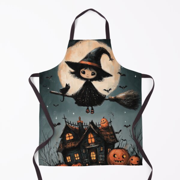 Item preview, Magical witch flying under the mysterious glowing moon designed and sold by Piotrek0001.
