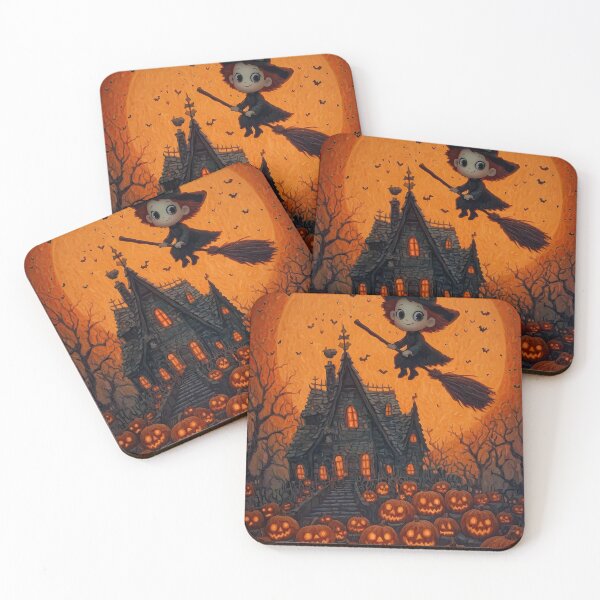 Item preview, Dark fantasy witch soaring through a moonlit landscape designed and sold by Piotrek0001.