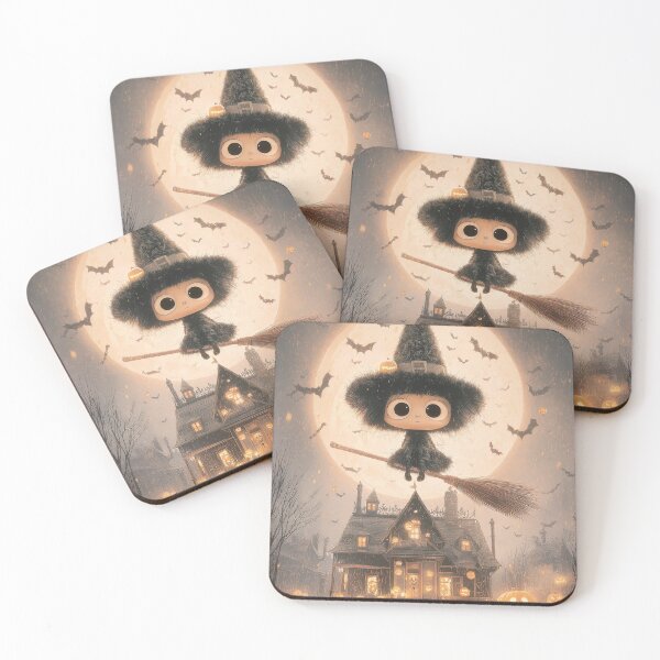 Item preview, Spooky halloween sky with eerie flying witch silhouette designed and sold by Piotrek0001.