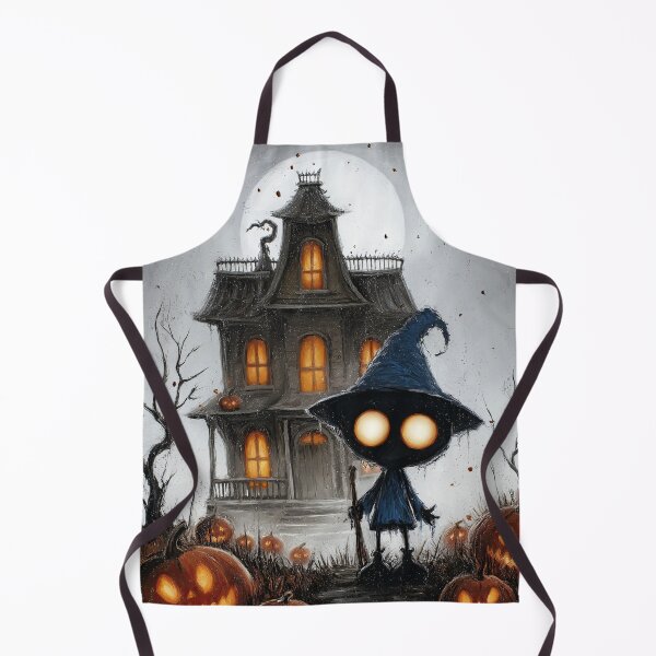 Item preview, Gothic halloween house glowing beneath a mysterious moon designed and sold by Piotrek0001.