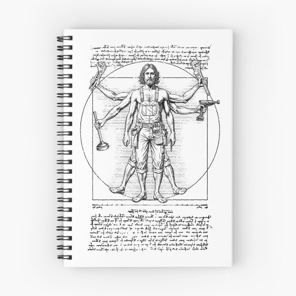Item preview, Plumber Plumbing Vitruvian Man Leonardo Da Vinci Pipe Wrench designed and sold by GrandeDuc.