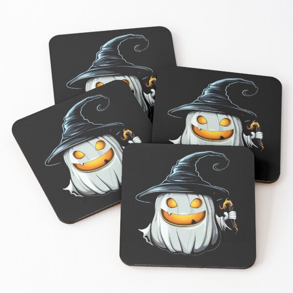 Item preview, White Pumpkin Wizard with Glowing Smile designed and sold by Daagath.