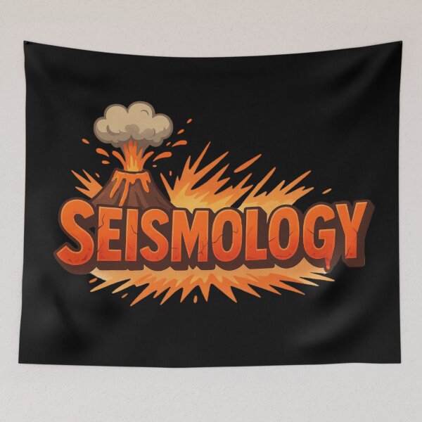 Item preview, Seismology - funny colorful volcanoes designed and sold by DamioPolArt.