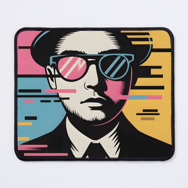 Item preview, Retro Futuristic Minimalist Pop Art style Cool Sunglasses and Digital Vibes designed and sold by Project X Design.