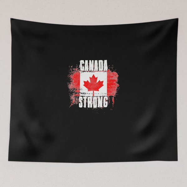 Item preview, Canada Strong Distressed Graffiti Flag designed and sold by AgnesHoppe.