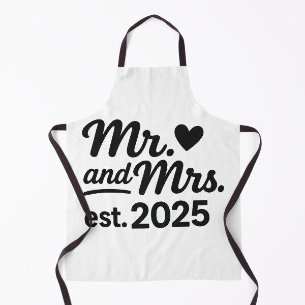 Item preview, Mr. and Mrs. est. 2025 Sticker – Newlywed Wedding Anniversary Gifts designed and sold by Evanka.