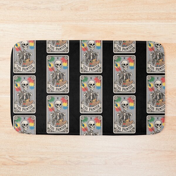Item preview, The Painter Skeleton Painting Tarot Card Design designed and sold by Blok45.