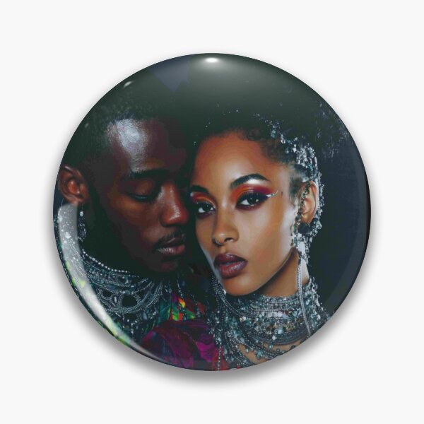Item preview, Afro Nova black love art designed and sold by Blackcanvas444.