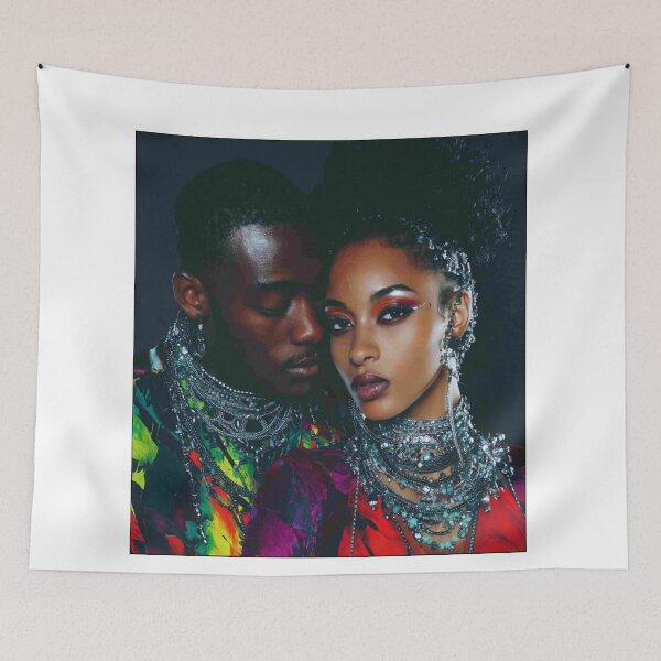 Aperçu de l'œuvre Art de l'amour noir Afro Nova créée et vendue par Blackcanvas444.