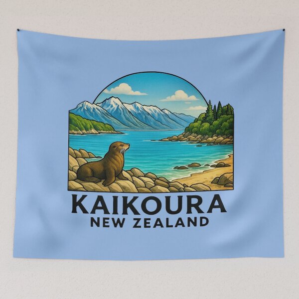 Item preview, Kaiköura, New Zealand — Ocean Wildlife Scenic designed and sold by Myra365Art.