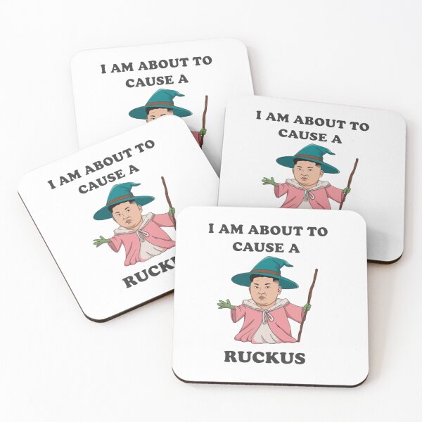 Item preview, Cause a ruckus. parody, Rocketman, North Korea, funnyfits70, Humor, Funny, retro, vintages, funny quotes, animal humor, designed and sold by FunnyFits70.