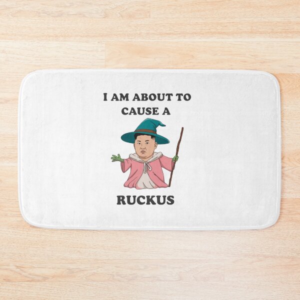 Item preview, Cause a ruckus. parody, Rocketman, North Korea, funnyfits70, Humor, Funny, retro, vintages, funny quotes, animal humor, designed and sold by FunnyFits70.