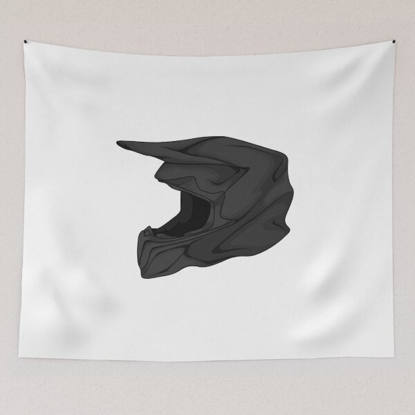 Item preview, Dark Motocross Helmet Illustration designed and sold by Motosernik.