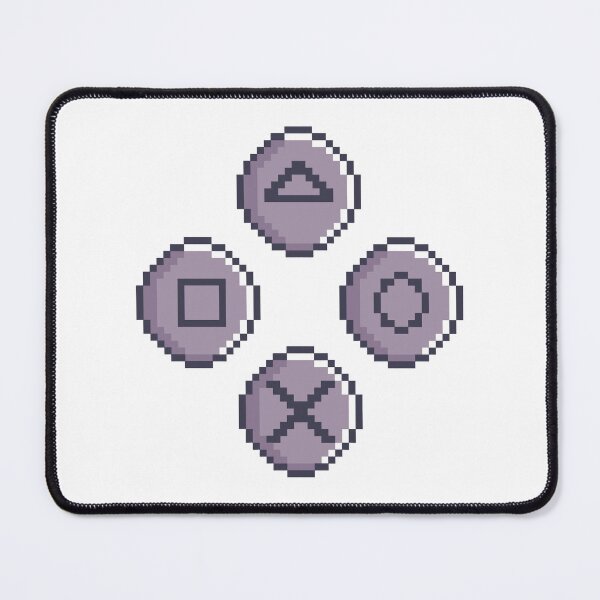 Item preview, Black Retro Pixel Video Game Controller Buttons designed and sold by lycancorvus.