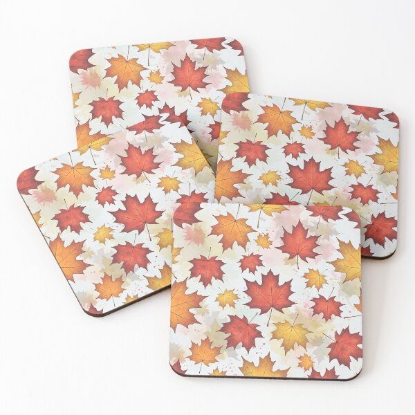 Item preview, Watercolor Autumn Maple Leaves Seamless Pattern designed and sold by Iras-Art-Corner.
