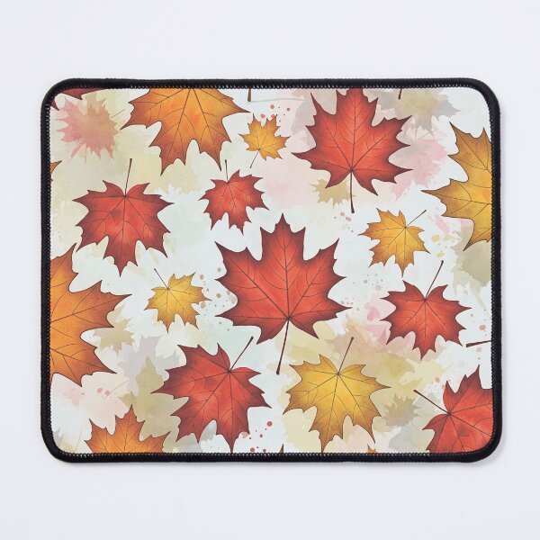 Item preview, Watercolor Autumn Maple Leaves Seamless Pattern designed and sold by Iras-Art-Corner.