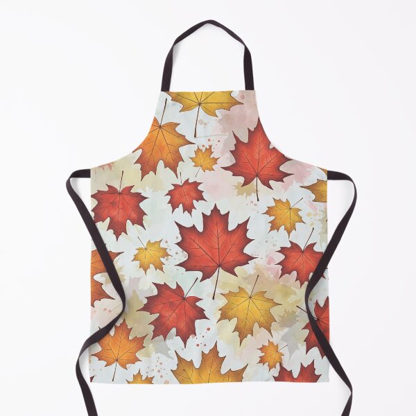 Item preview, Watercolor Autumn Maple Leaves Seamless Pattern designed and sold by Iras-Art-Corner.