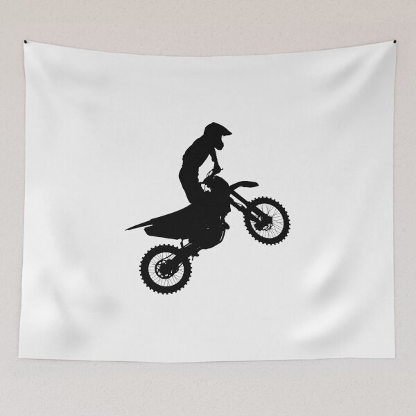 Artikelvorschau, Motocross-Sprung-Silhouette entworfen und verkauft von Motosernik.