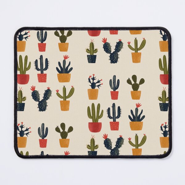 Item preview, Whimsical Folk Art Cactus Collection | Colorful Potted Plants Illustration designed and sold by doingly.