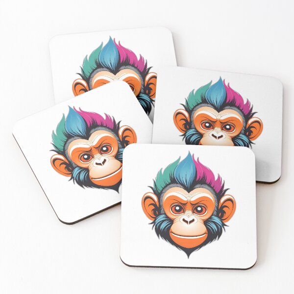 Item preview, monkey colorful designed and sold by shirtz4me.