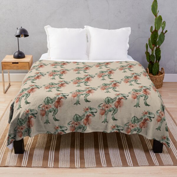 Item preview, Tyrannosaurus Rex Adorned with Tropical Flowers designed and sold by SplashTastic.