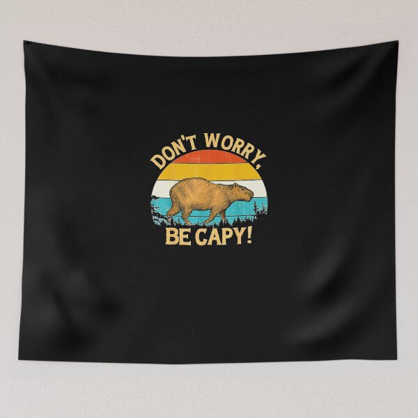 Item preview, Capybara Vintage Retro Style Awesome Don't Worry Be Capy designed and sold by AntonioPeter.