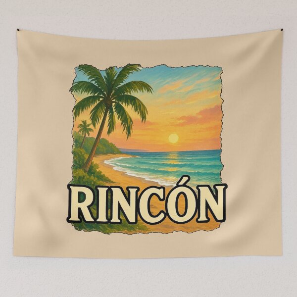 Item preview, Rincón, Puerto Rico - Sunset Coastline designed and sold by Myra365Art.