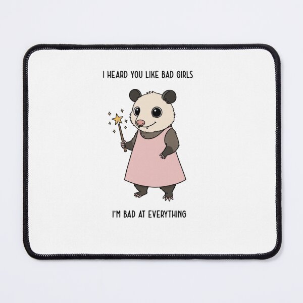 Item preview, Bad at everything, bad girl, messy but cute, funnyfits70, Humor, Funny, retro, vintages, funny quotes, animal humor, designed and sold by FunnyFits70.