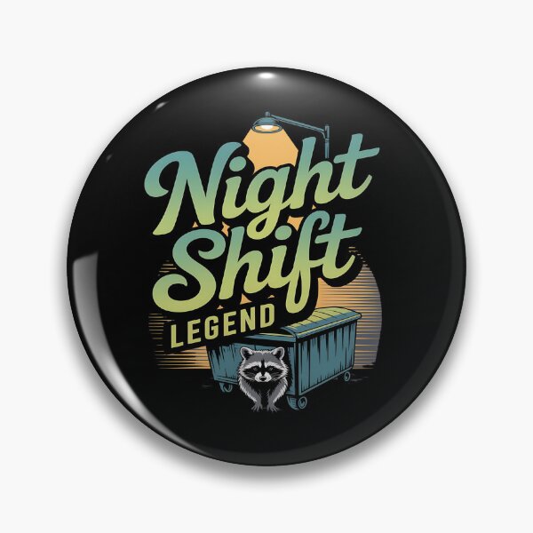 Item preview, Night shift legend - simply raccoon - Got raccoon - Funky raccoon - Do it with raccoons - Raccoon for all - Inspired by raccoon - Easy raccoon designed and sold by JansenGS.