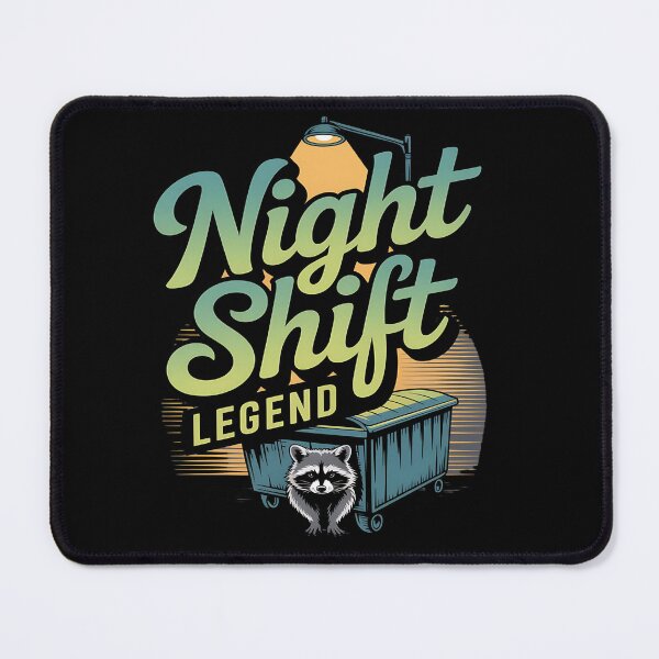 Item preview, Night shift legend - simply raccoon - Got raccoon - Funky raccoon - Do it with raccoons - Raccoon for all - Inspired by raccoon - Easy raccoon designed and sold by JansenGS.