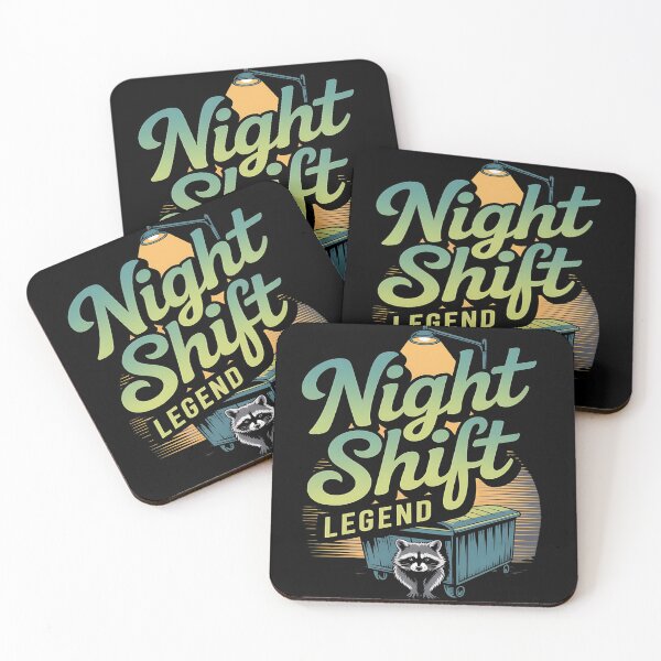 Item preview, Night shift legend - simply raccoon - Got raccoon - Funky raccoon - Do it with raccoons - Raccoon for all - Inspired by raccoon - Easy raccoon designed and sold by JansenGS.