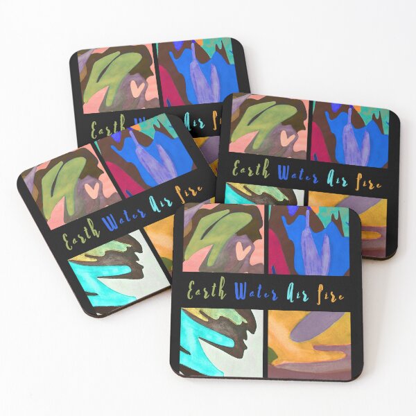 Item preview, Four Elements - Earth, Water, Air and Fire Abstract Design designed and sold by MotivTrustArt.