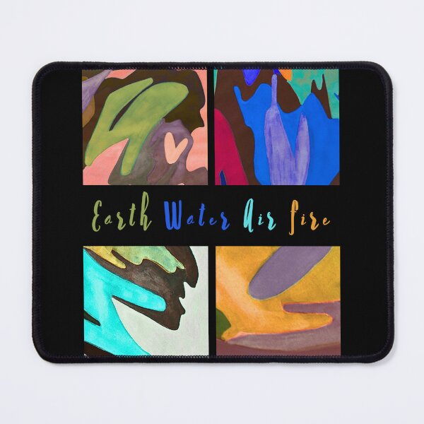 Item preview, Four Elements - Earth, Water, Air and Fire Abstract Design designed and sold by MotivTrustArt.