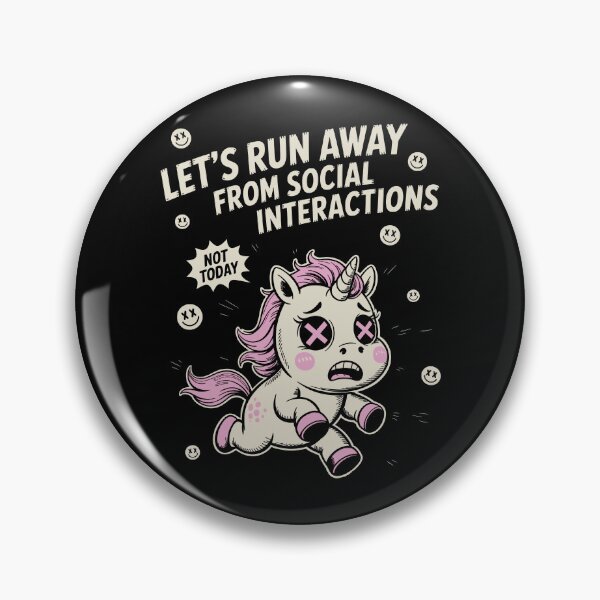 Item preview, let's run away from social interactions designed and sold by PAINTMONKEYS.