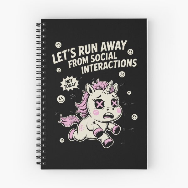 Item preview, let's run away from social interactions designed and sold by PAINTMONKEYS.