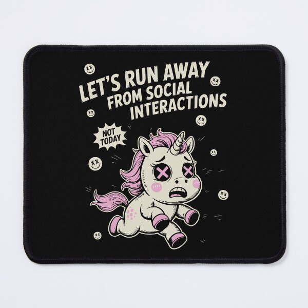 Item preview, let's run away from social interactions designed and sold by PAINTMONKEYS.