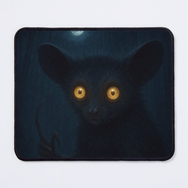 Item preview, Aye-Aye Lemur at Night – Rare Madagascar Nocturnal Wildlife designed and sold by NocturnalNook.