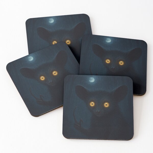 Item preview, Aye-Aye Lemur at Night – Rare Madagascar Nocturnal Wildlife designed and sold by NocturnalNook.