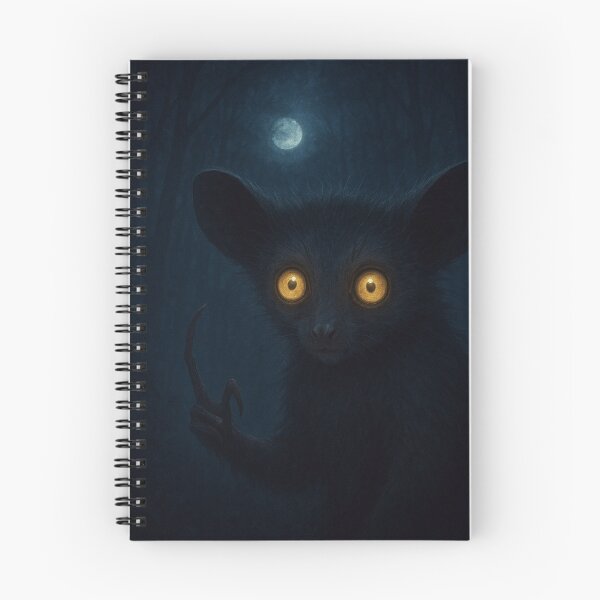 Item preview, Aye-Aye Lemur at Night – Rare Madagascar Nocturnal Wildlife designed and sold by NocturnalNook.