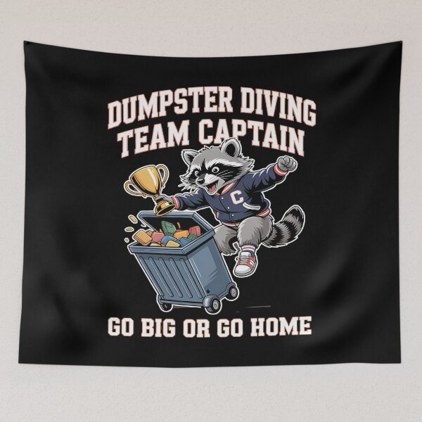 Item preview, Dumpster diving - simply raccoon - Got raccoon - Funky raccoon - Do it with raccoons - Raccoon for all - Inspired by raccoon - Easy raccoon designed and sold by JansenGS.
