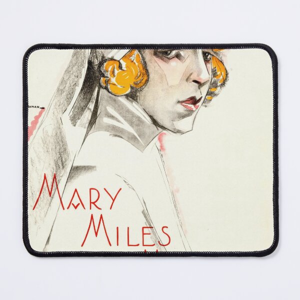 Item preview, Vintage Art Deco Movie Poster | Fröken Inkognito | Mary Miles Minter Silent Film | Scandinavian Cinema Wall Art designed and sold by artofuniverse.