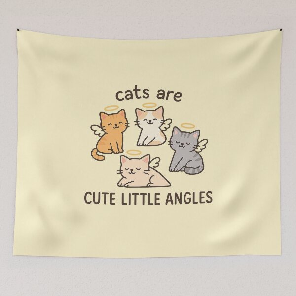 Item preview, Cats Are Cute Little Angles – Funny Cat Meme Design designed and sold by Bratak.