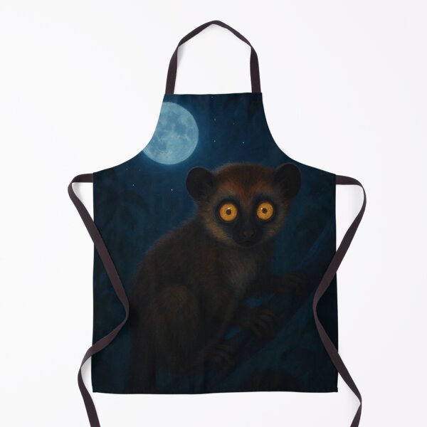 Item preview, Red-Fronted Lemur at Night – Rare Madagascar Nocturnal Wildlife designed and sold by NocturnalNook.