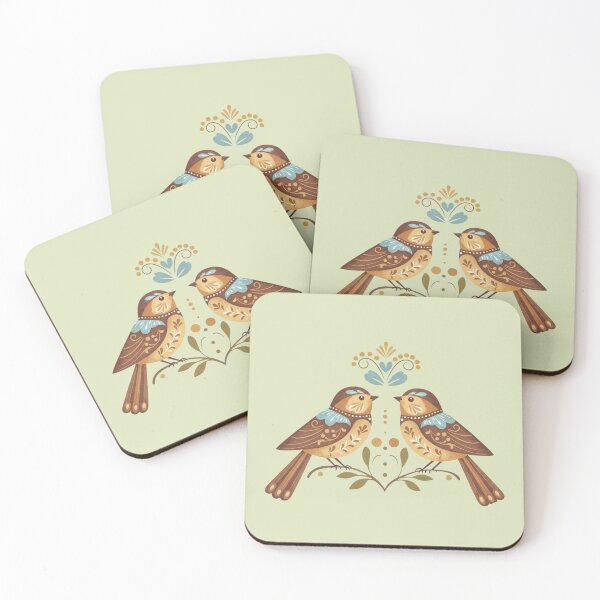 Item preview, beige birds facing each other on a branch classic tshirt designed and sold by anandsiva2703.