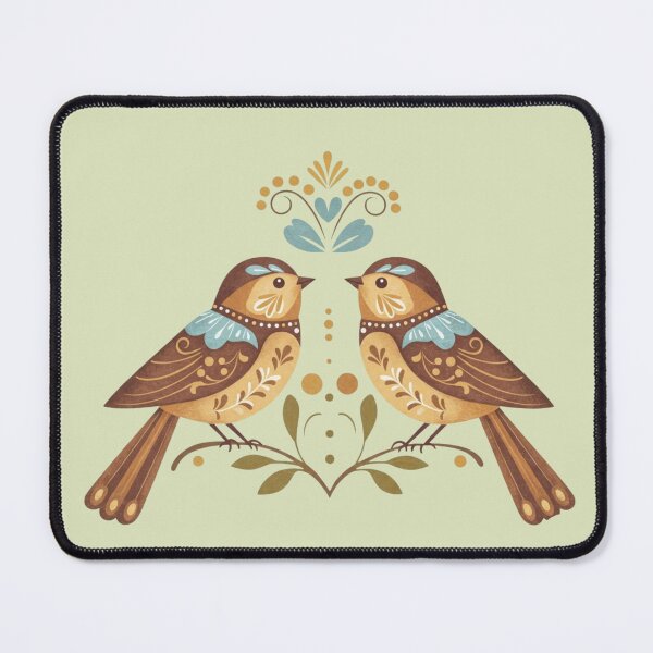 Item preview, beige birds facing each other on a branch classic tshirt designed and sold by anandsiva2703.