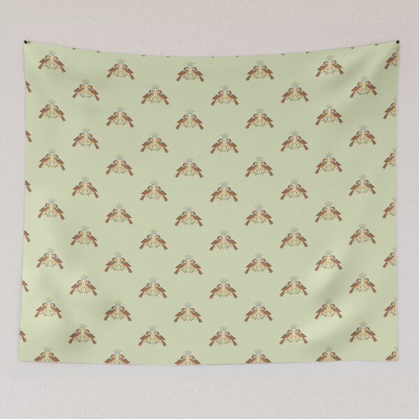 Item preview, beige birds facing each other on a branch classic tshirt designed and sold by anandsiva2703.